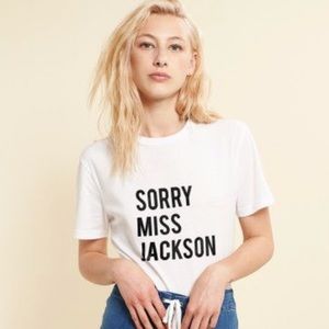 SORRY MISS JACKSON GRAPHIC TEE